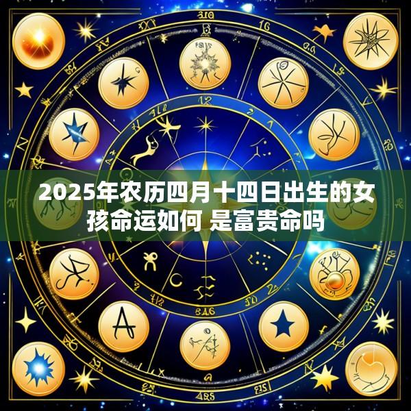 2025年农历四月十四日出生的女孩命运如何 是富贵命吗