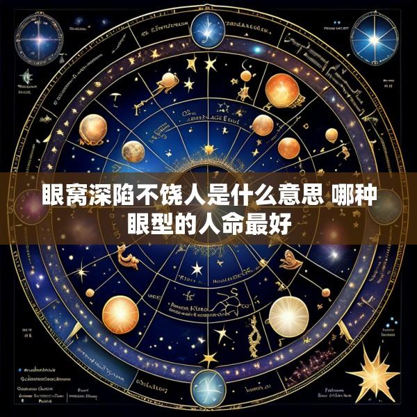 眼窝深陷不饶人是什么意思 哪种眼型的人命最好