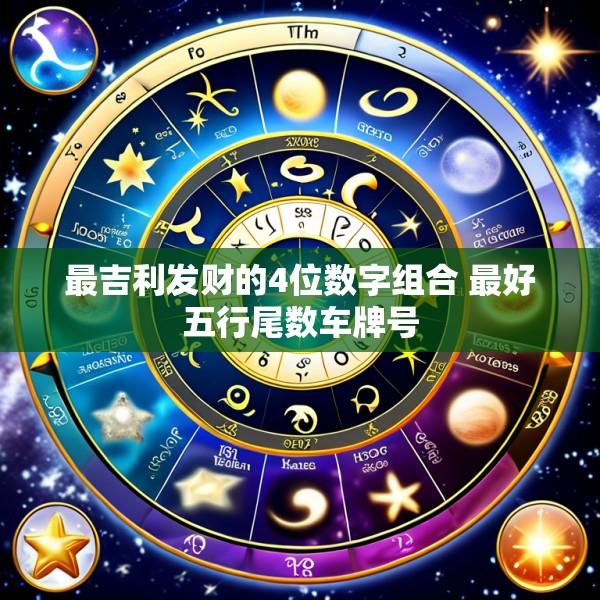 最吉利发财的4位数字组合 最好五行尾数车牌号