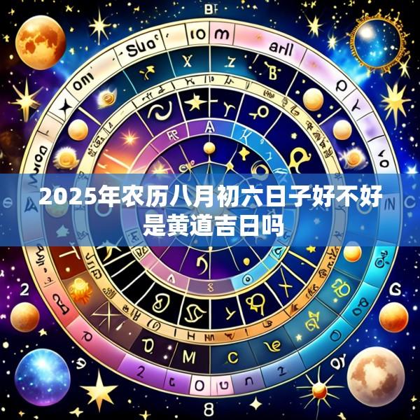 2025年农历八月初六日子好不好 是黄道吉日吗