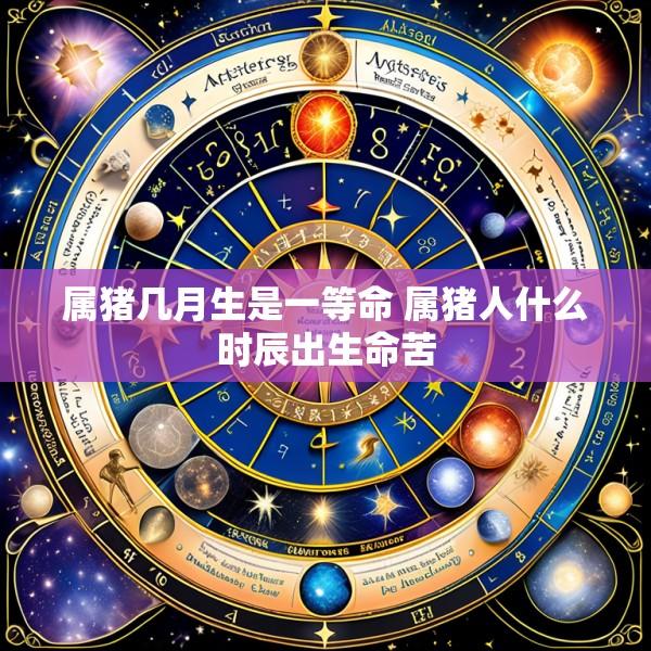 属猪几月生是一等命 属猪人什么时辰出生命苦