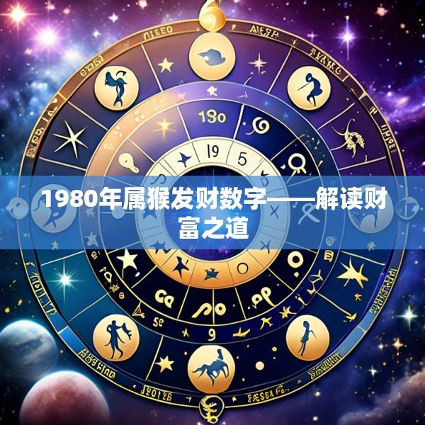 1980年属猴发财数字——解读财富之道