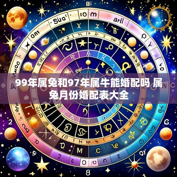 99年属兔和97年属牛能婚配吗 属兔月份婚配表大全