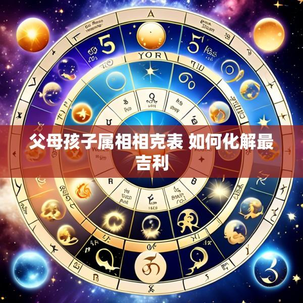 父母孩子属相相克表 如何化解最吉利