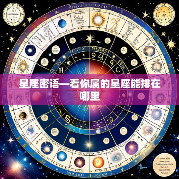 星座密语—看你属的星座能排在哪里
