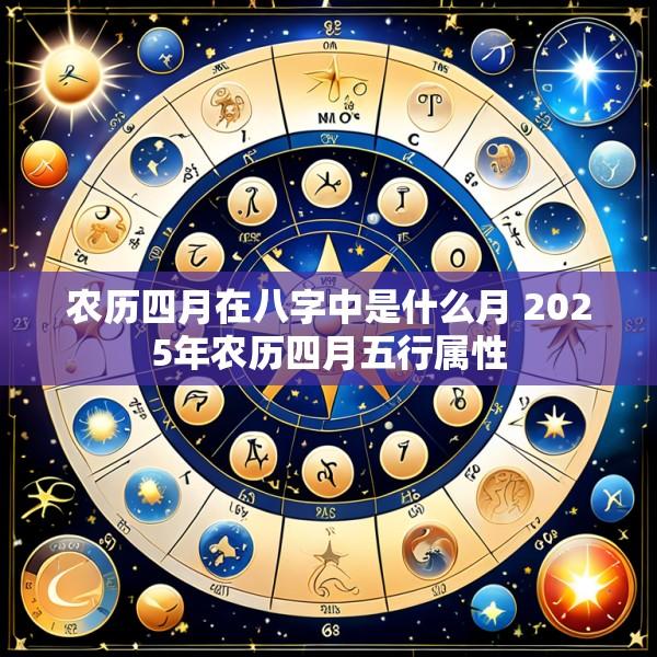 农历四月在八字中是什么月 2025年农历四月五行属性