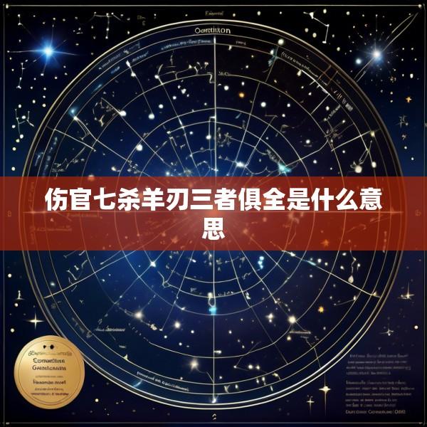 伤官七杀羊刃三者俱全是什么意思