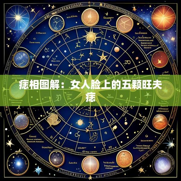痣相图解：女人脸上的五颗旺夫痣