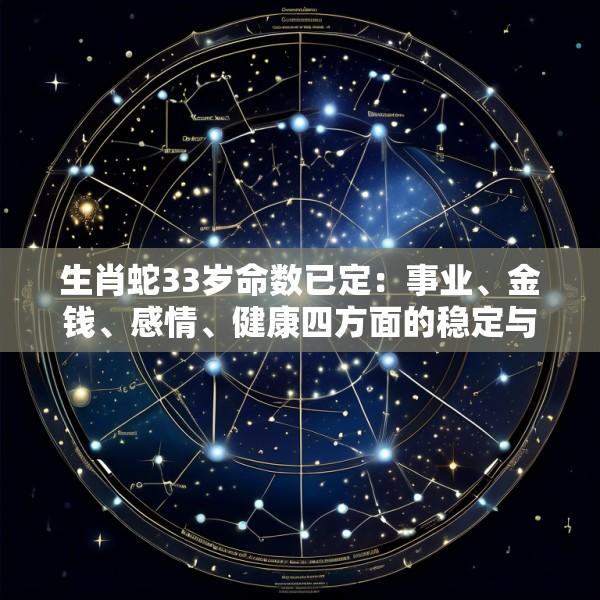 生肖蛇33岁命数已定：事业、金钱、感情、健康四方面的稳定与成就