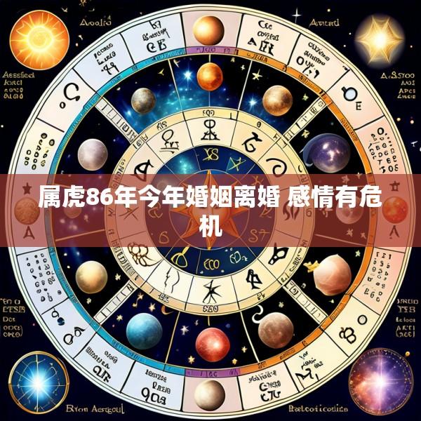 属虎86年今年婚姻离婚 感情有危机