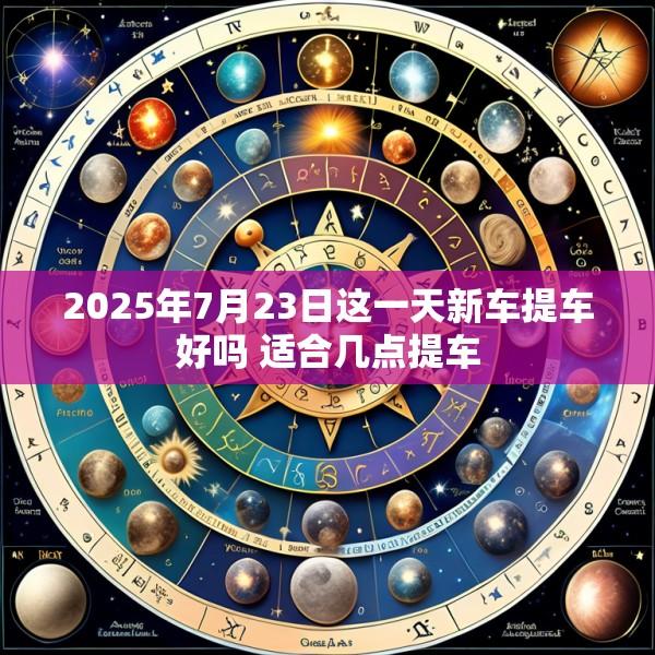 2025年7月23日这一天新车提车好吗 适合几点提车