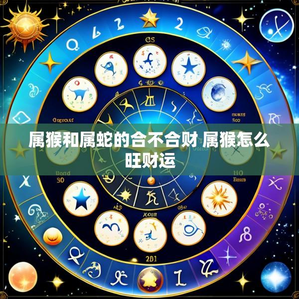 属猴和属蛇的合不合财 属猴怎么旺财运