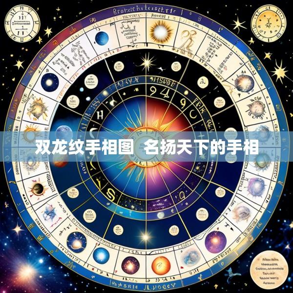 双龙纹手相图  名扬天下的手相
