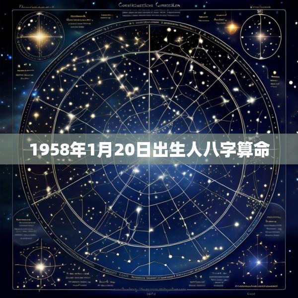 1958年1月20日出生人八字算命