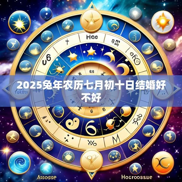 2025兔年农历七月初十日结婚好不好