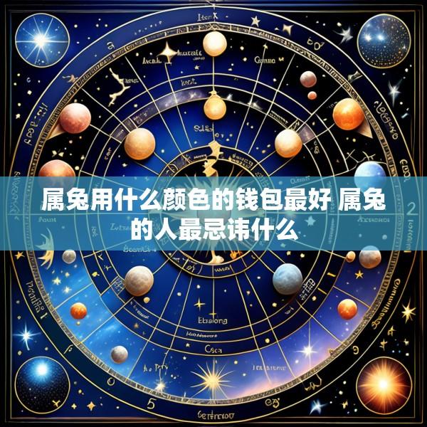 属兔用什么颜色的钱包最好 属兔的人最忌讳什么