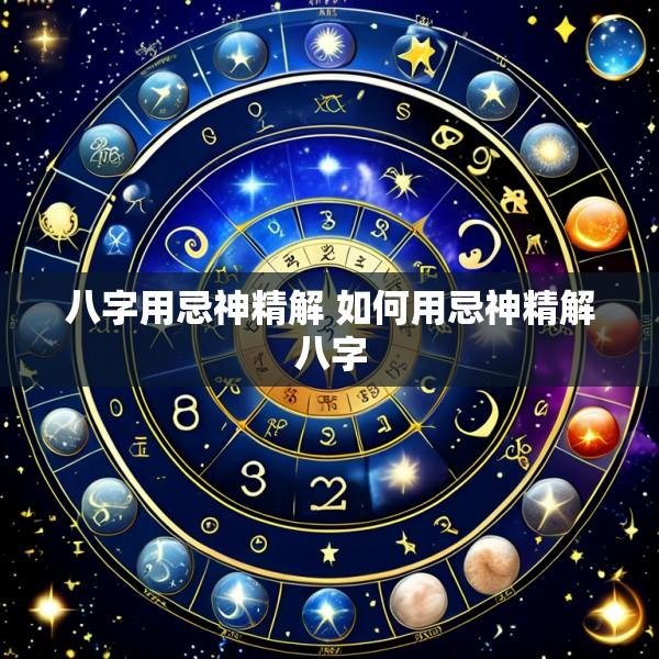八字用忌神精解 如何用忌神精解八字