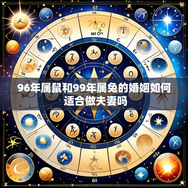 96年属鼠和99年属兔的婚姻如何 适合做夫妻吗