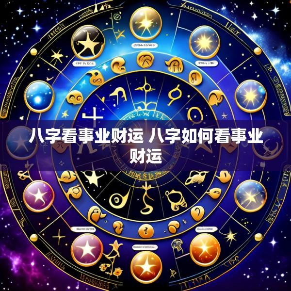 八字看事业财运 八字如何看事业财运