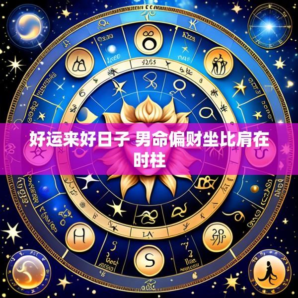 好运来好日子 男命偏财坐比肩在时柱