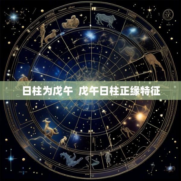 日柱为戊午  戊午日柱正缘特征