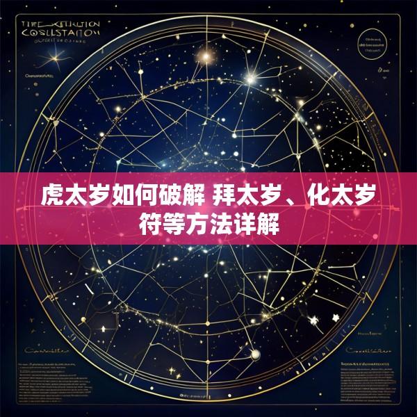 虎太岁如何破解 拜太岁、化太岁符等方法详解