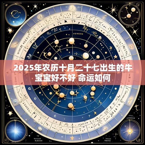 2025年农历十月二十七出生的牛宝宝好不好 命运如何