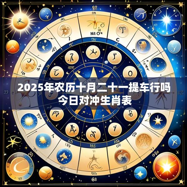 2025年农历十月二十一提车行吗 今日对冲生肖表