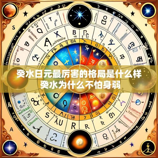 癸水日元最厉害的格局是什么样 癸水为什么不怕身弱