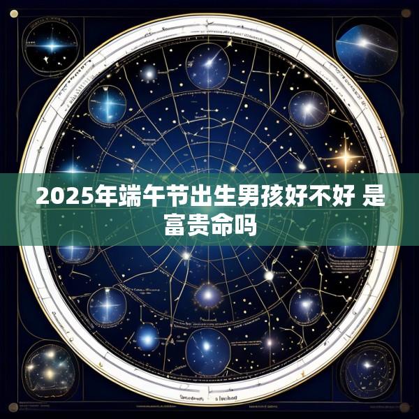 2025年端午节出生男孩好不好 是富贵命吗