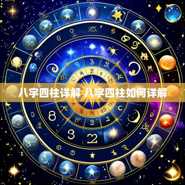 八字四柱详解 八字四柱如何详解