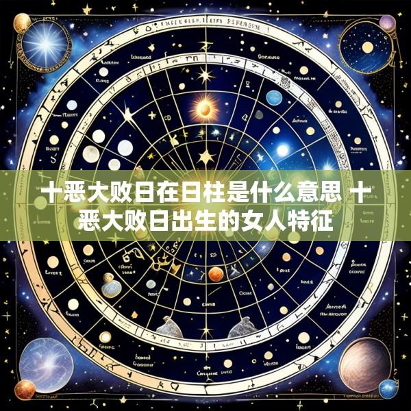 十恶大败日在日柱是什么意思 十恶大败日出生的女人特征