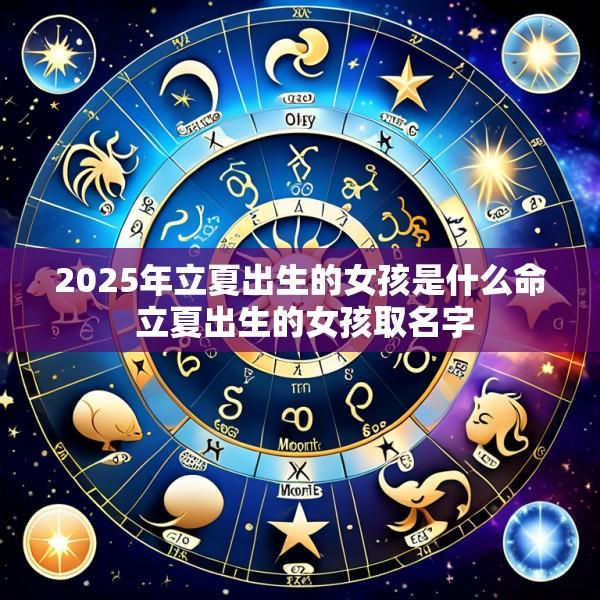 2025年立夏出生的女孩是什么命 立夏出生的女孩取名字