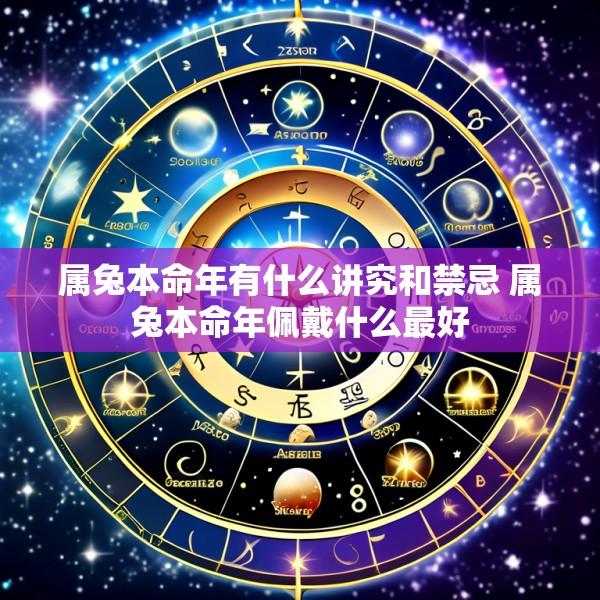 属兔本命年有什么讲究和禁忌 属兔本命年佩戴什么最好