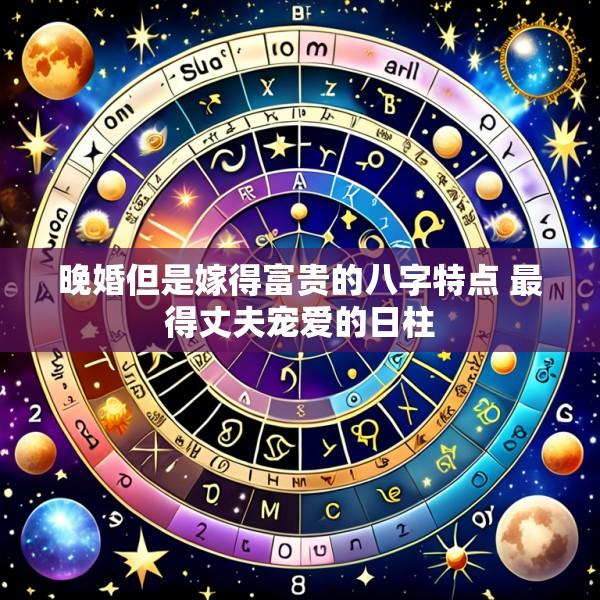 晚婚但是嫁得富贵的八字特点 最得丈夫宠爱的日柱