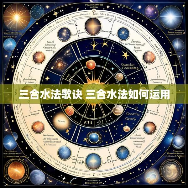 三合水法歌诀 三合水法如何运用
