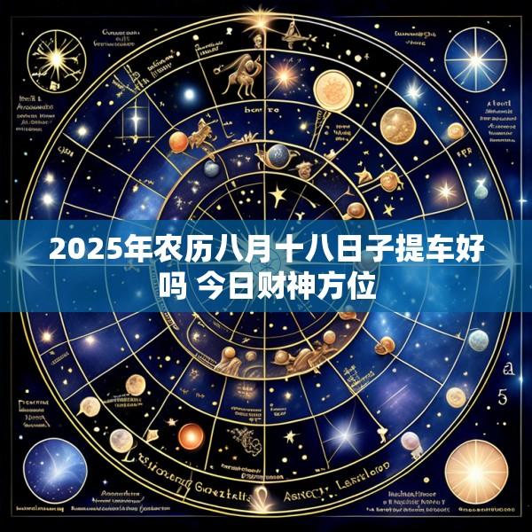 2025年农历八月十八日子提车好吗 今日财神方位