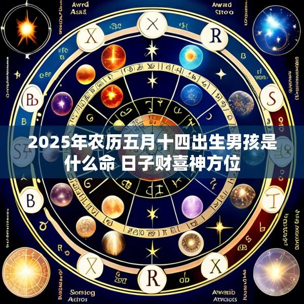 2025年农历五月十四出生男孩是什么命 日子财喜神方位