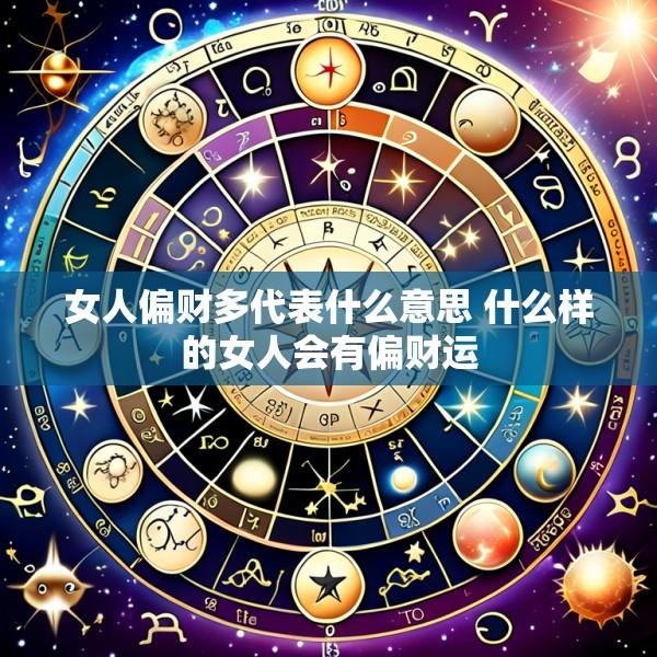 女人偏财多代表什么意思 什么样的女人会有偏财运
