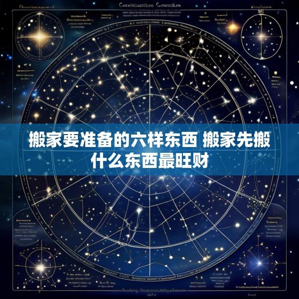 搬家要准备的六样东西 搬家先搬什么东西最旺财