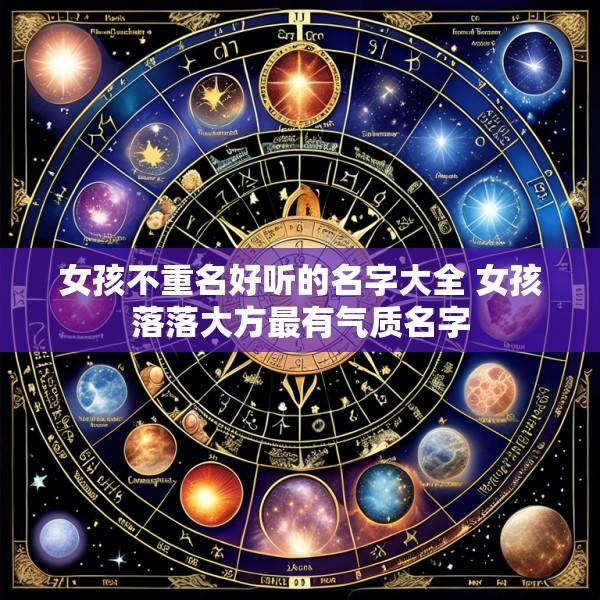 女孩不重名好听的名字大全 女孩落落大方最有气质名字
