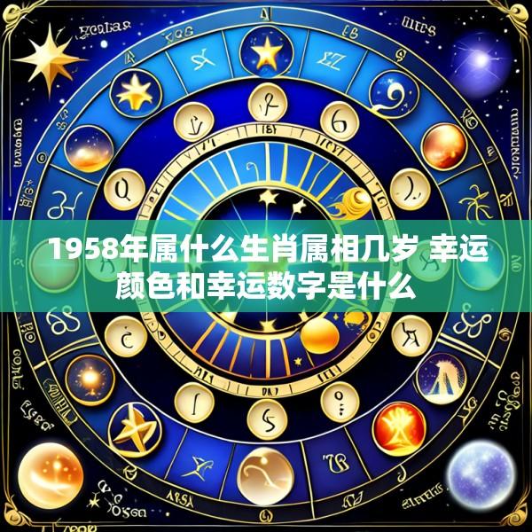 1958年属什么生肖属相几岁 幸运颜色和幸运数字是什么