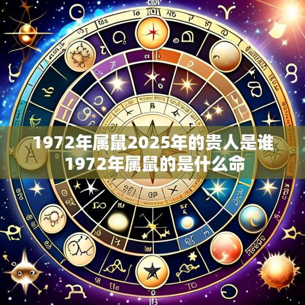 1972年属鼠2025年的贵人是谁 1972年属鼠的是什么命