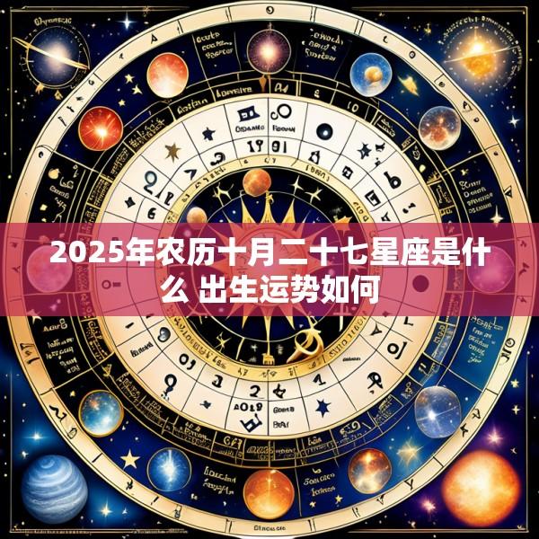 2025年农历十月二十七星座是什么 出生运势如何