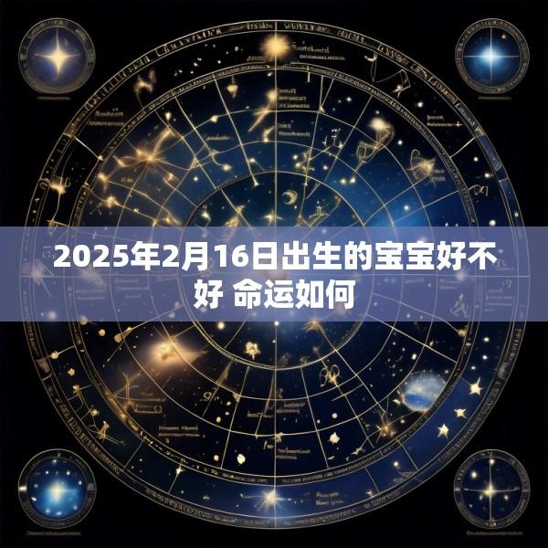 2025年2月16日出生的宝宝好不好 命运如何