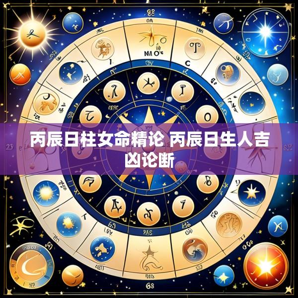丙辰日柱女命精论 丙辰日生人吉凶论断