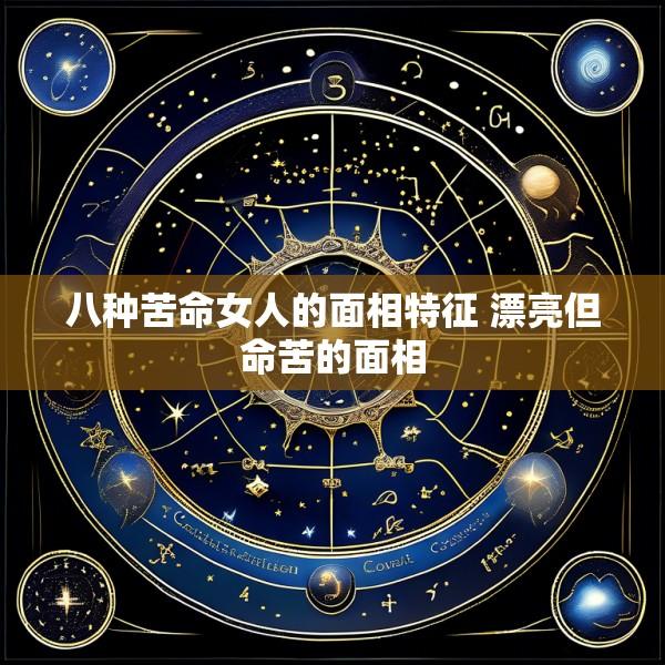 八种苦命女人的面相特征 漂亮但命苦的面相