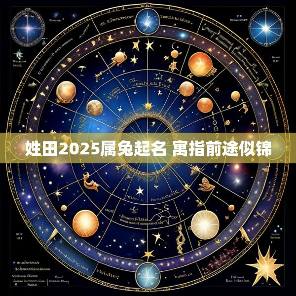 姓田2025属兔起名 寓指前途似锦