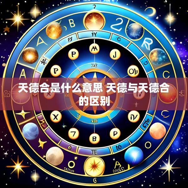 天德合是什么意思 天德与天德合的区别