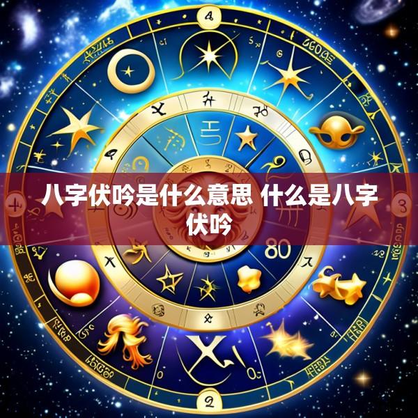 八字伏吟是什么意思 什么是八字伏吟